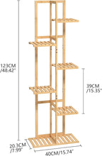 Laiensia Bamboo Plant Stand Rack 6 Tier, Indoor&Outdoor Planter Display Shelves - Image 6