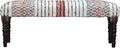 LR Home Multicolor Handmade Upholstered Bench by LRHome