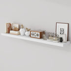 Acovy 55 Inch Floating Shelves, 9.3" Deep Floating Shelf Wall Mounted, Rustic by Acovy