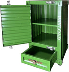 Industrial Shipping Container Nightstand by Runeqxar