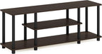 Furinno Turn-N-Tube No Tools 3D 3-Tier Entertainment TV Stand up to 50 inch TV - Image 4