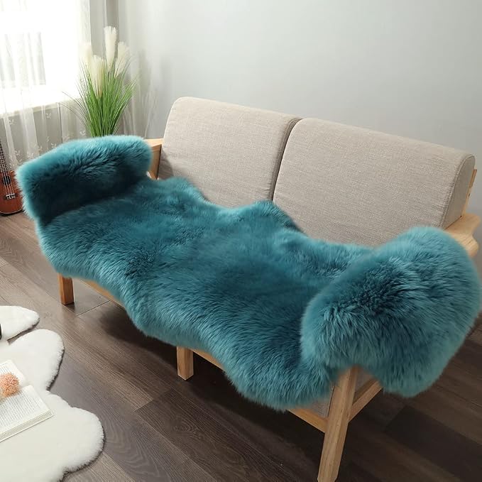 IRIWOOL Premium Genuine Fur Sheepskin Rug Real Australia Sheepskin Natural by IRIWOOL
