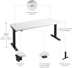 Bush Business Furniture 72-inch Electric Height Adjustable Standing Desk - Image 3