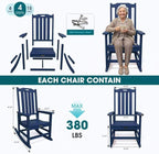 THOEOE Oversized Rocking Chair, Outdoor Rocking Chair - Image 7