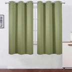 Sage Green Thermal Blackout Curtains/38 x 63 Inch/Set of 2 Panels Room by Lemomo