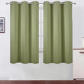 Blackout Curtains 42 x 63 inch/Sage Green Curtains Set of 2 Panels/Thermal by Lemomo