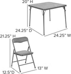 Flash Furniture Mindy Kids 5-Piece Folding Square Table and Chairs Set - Image 6