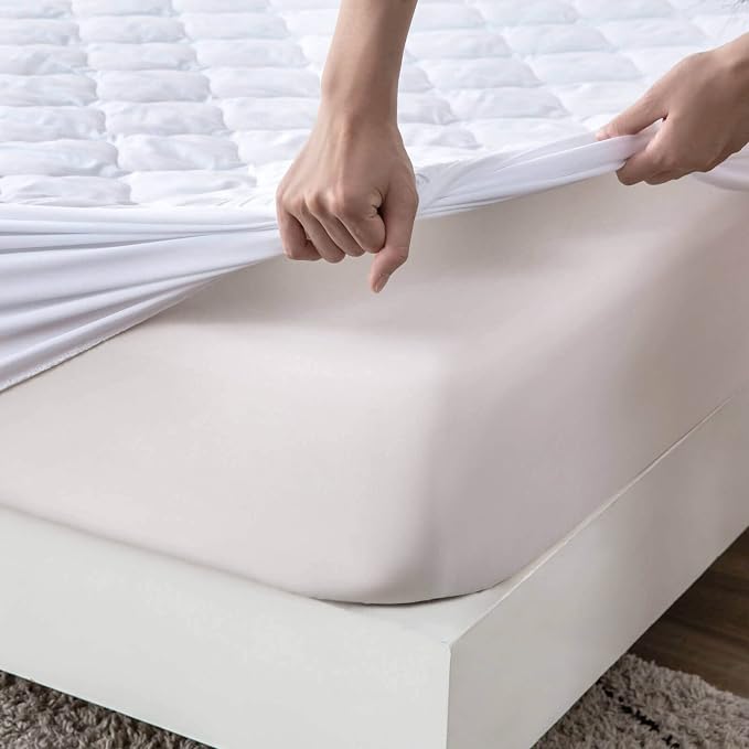 Quilted Queen Size Waterproof Mattress Protector Pad - Image 2