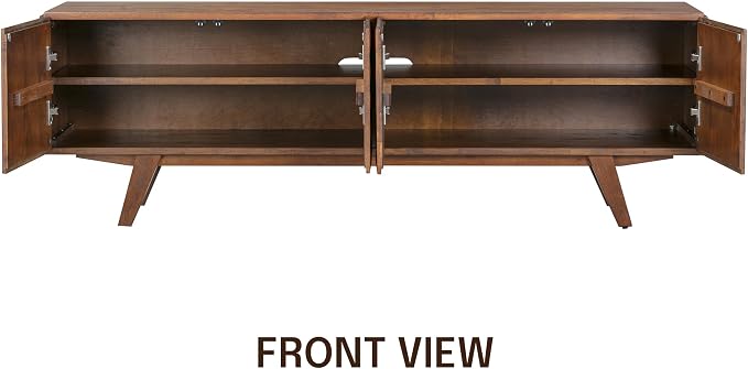 NTC Sapa Mid-Century Modern Solid Wood TV Stand 4-Door Media Console - Image 4