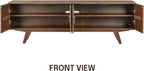 NTC Sapa Mid-Century Modern Solid Wood TV Stand 4-Door Media Console - Image 4