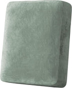H.VERSAILTEX Velvet Stretch Couch Cushion Cover Plush Cushion Slipcover by HVERSAILTEX
