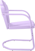 Crosley Furniture Tulip 2-Piece Outdoor Chair Set, Vintage Retro Metal Patio - Image 8