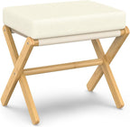 BAMBOOHOMIE Foldable Foot Stool Ottoman, Modern Foot Rest by BAMBOOHOMIE