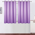 Blackout Curtains 66 x 54 Inch Long Lavender Curtains Set of 2 Panels Room by Lemomo