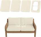 Waterproof Outdoor Cushion Covers, Stretch Patio Slipcovers | UV Resistant by hyha