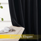 NICETOWN Black Out Sliding Door Curtain 102 inches Long, Grommet Thermal - Image 6