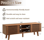 MAISONARIA Living Room Table Sets of 4, Mid Century Coffee Table & TV Stand & - Image 2
