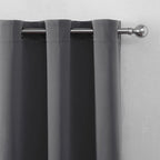 Blackout Curtains 66 x 72 Inch Long Frost Grey Curtains Set of 2 Panels Room - Image 6