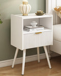 JOONEE White Nightstand, Modern Bedside Table by JOONEE