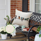 RABUSOFA Outdoor Pillow Covers Waterproof 18x18 Inch, Outdoor Bird Lumbar Throw - Image 5