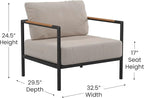 Flash Furniture Lea Indoor/Outdoor Patio Chair - Image 3