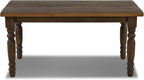 Grain Wood Furniture Valerie Original Solid Wood 63" Dining Table, Rustic Walnut - Image 4