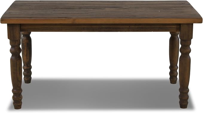Grain Wood Furniture Valerie Original Solid Wood 63" Dining Table, Rustic Walnut - Image 4
