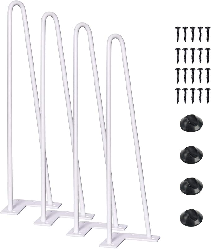 SMARTSTANDARD 16 Inch Heavy Duty Hairpin Furniture Legs, Metal Home DIY Projects by SMARTSTANDARD