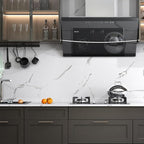FunStick 36" x 200" White Marble Countertop Contact Paper Waterproof Marble - Image 5