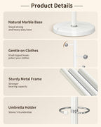 ZOZOE Metal Coat Rack Stand, Modern Coat Rack Freestanding - Image 2