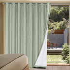 H.VERSAILTEX Linen Blackout Curtains Durable Thick Textured Linen Look 100% by HVERSAILTEX
