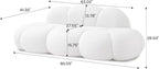JACH Cloud Shaped Couches for Living Room, Modern Comfy Upholstered Sofa - Image 2