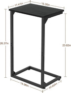 AMHANCIBLE C Shaped End Tables Set of 2, Couch Side Tables that Slide Under Sofa - Image 3