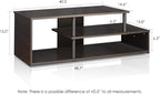 Furinno Econ Low Rise TV Stand, Espresso/Black - Image 2