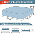 LA MEACK Couch Cushion Covers Seat Cushion Cover Stretch Couch Cover Separate - Image 6