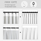 Pinch Pleated Linen White Blackout Curtains 63 Inches Long - Image 4