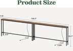 SUPERJARE 106.3 Inch Sofa Table - Image 3