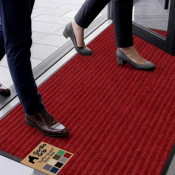 GORILLA GRIP Waterproof Traffic Guard Door Mat, Indoor Outdoor Heavy Duty by Unknown
