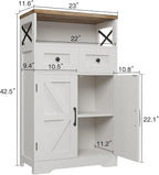 Befrases Set of 2 Farmhouse Storage Cabinet - Image 3
