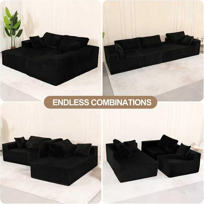 L Shaped Modular Boneless Sectional Couches - Image 5