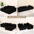 L Shaped Modular Boneless Sectional Couches - Image 5