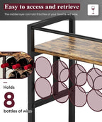 3-Tier Wine Rack Freestanding Floor - Image 2