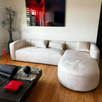 Acanva Luxury Modern Tight Curved Back Velvet Sofa, Minimalist Style Comfy Couch - Image 8