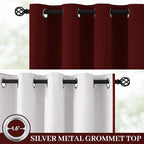 Yakamok Burgundy Red Blackout Curtains 63 Inches Long - Image 2