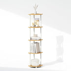 Furinno Turn-N-Tube Storage Shelves, 5-Tier Book Shelf, Corner Shelf, Toolless - Image 7