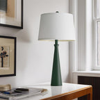 Oneach 25.75" Green Table Lamp Set of 2, Bedside Lamps - Image 6