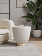 Manhattan Comfort Anderson Modern 18" Round End Table 2.0 | Ceramic Marble - Image 2