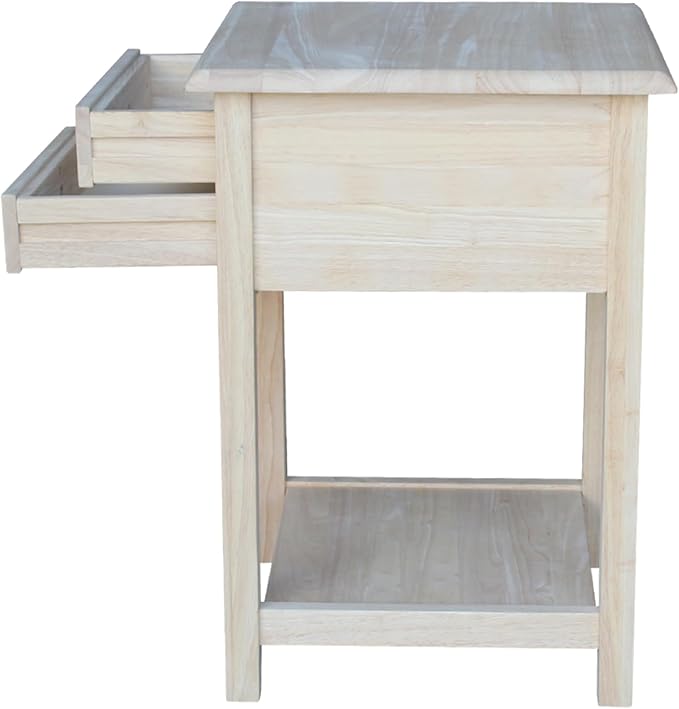 International Concepts, 25.6"H Rectangular Lamp/ End/ Side Table, 2 Drawers - Image 10
