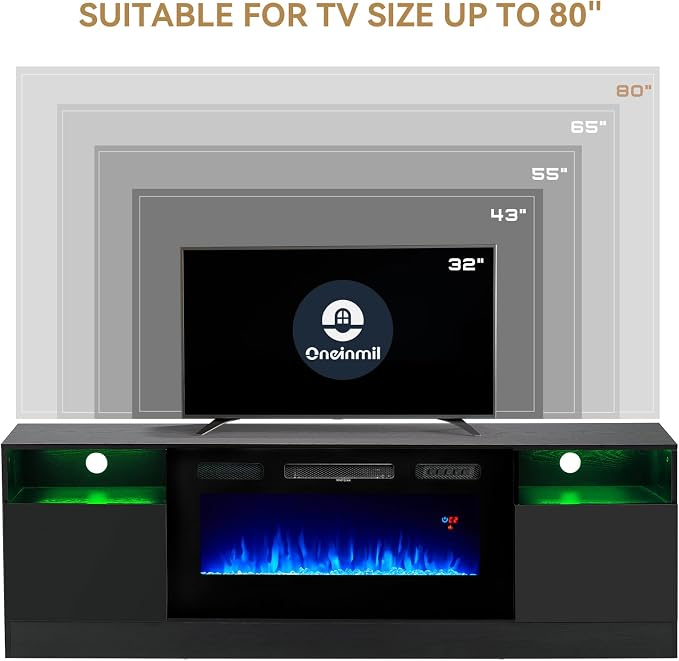 oneinmil Fireplace TV Stand - Image 6