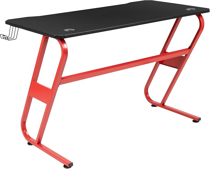 Flash Furniture Fisher Red Gaming Ergonomic Desk - Image 5